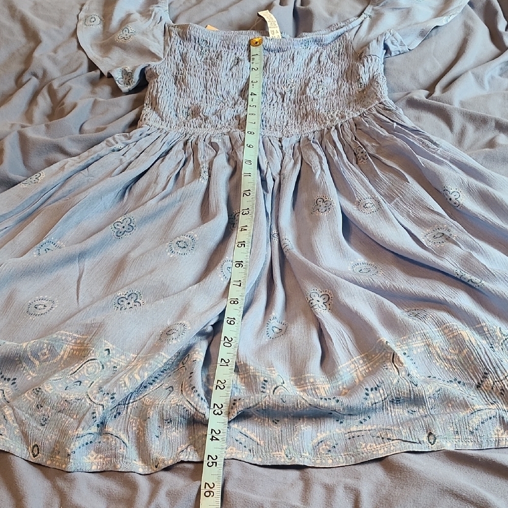 American Rag Juniors Small Blue Embroidered Women's Smocked Dress NWT - Picture 9 of 10